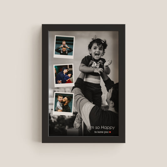 Custom 4 Image Father Love Frame