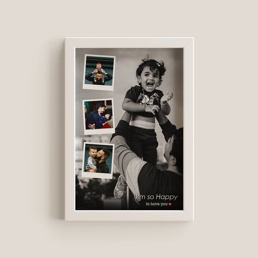 Custom 4 Image Father Love Frame