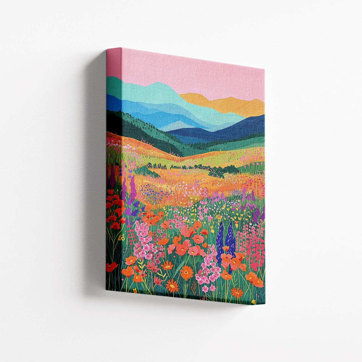 Tropical mountain and Floral