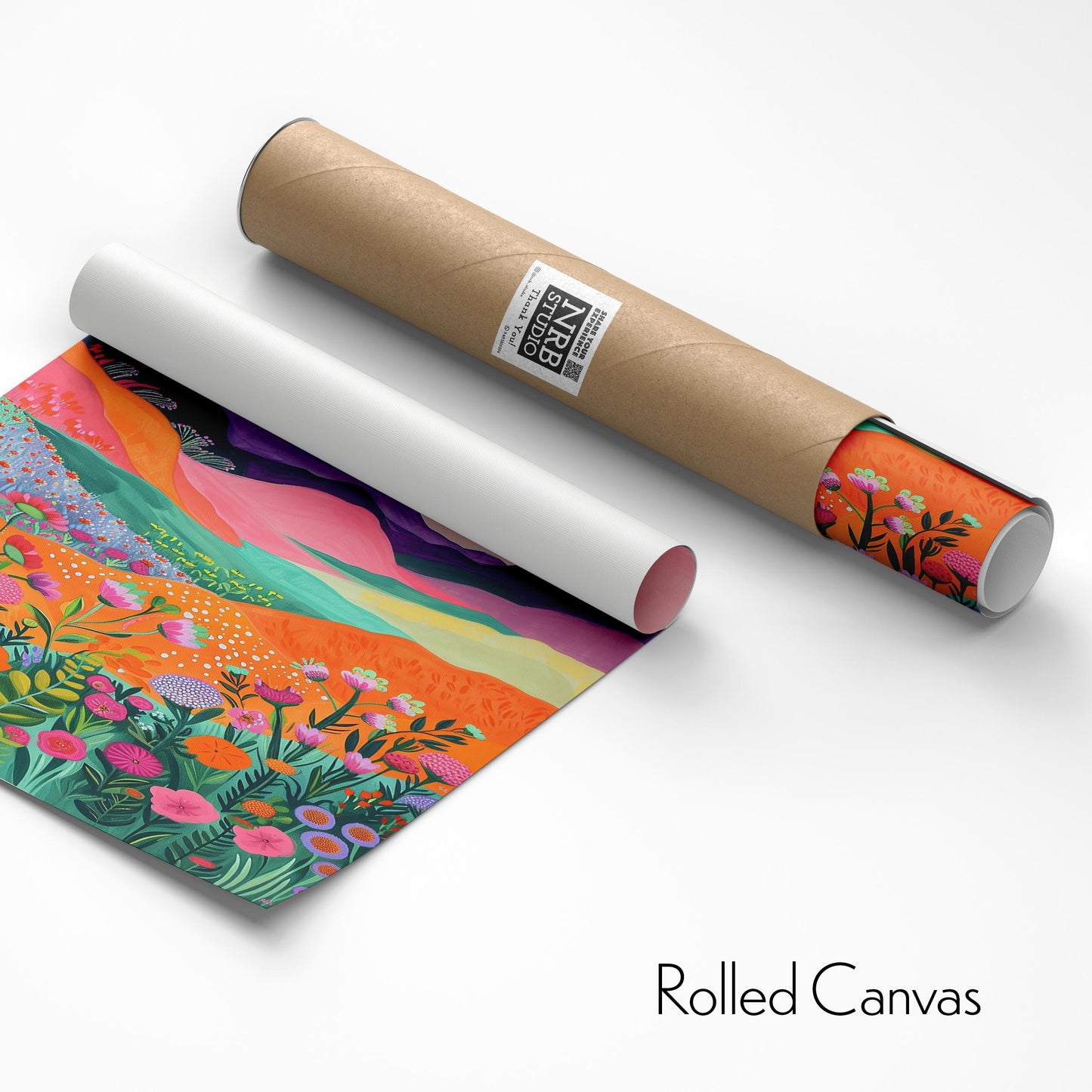Tropical mountain and Floral #2