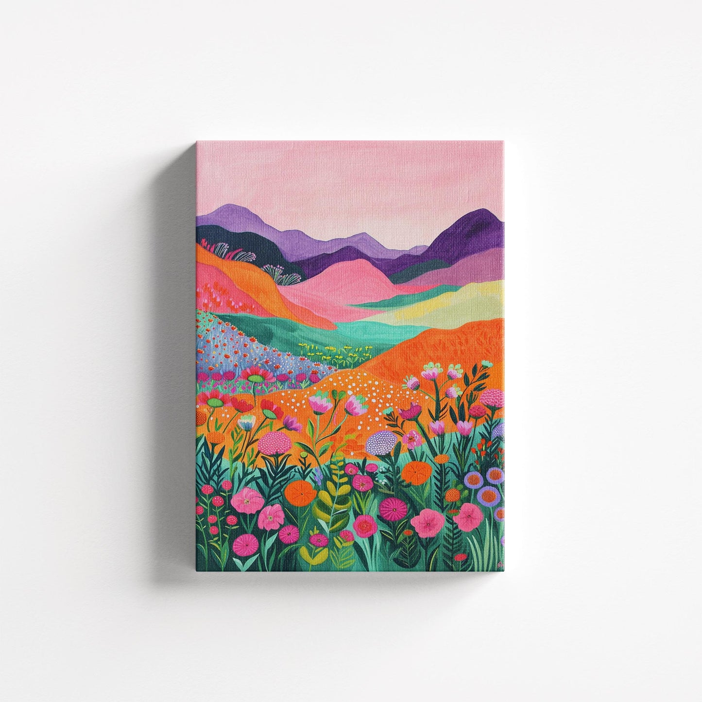 Tropical mountain and Floral #2