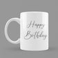 White Mug Happy Birthday