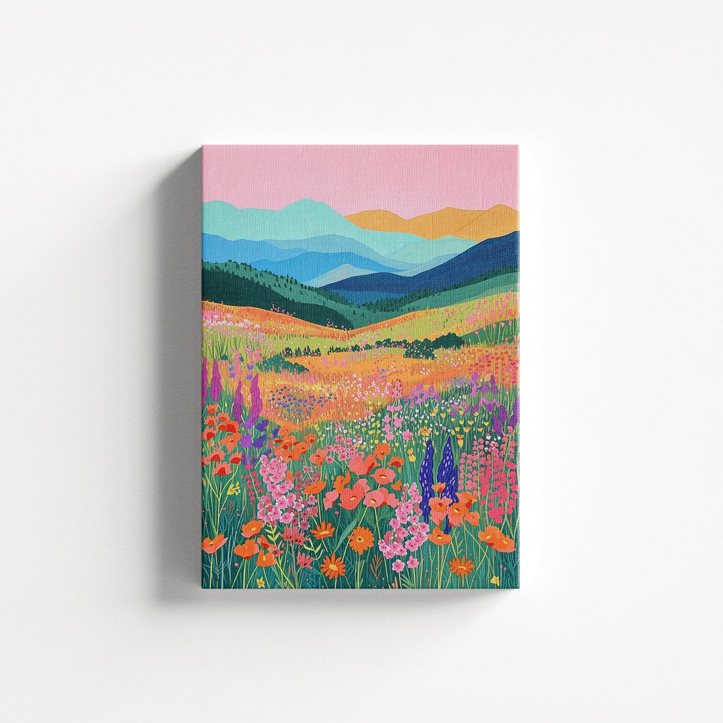 Tropical mountain and Floral