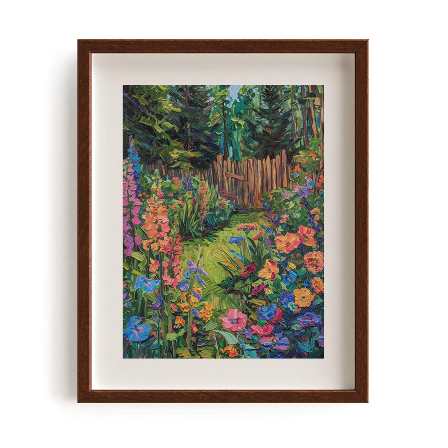 Floral wooden Gate