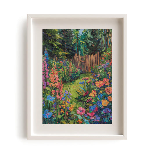 Floral wooden Gate